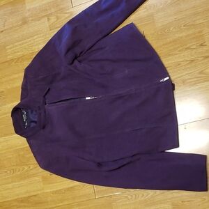 Worth purple suede leather jacket M